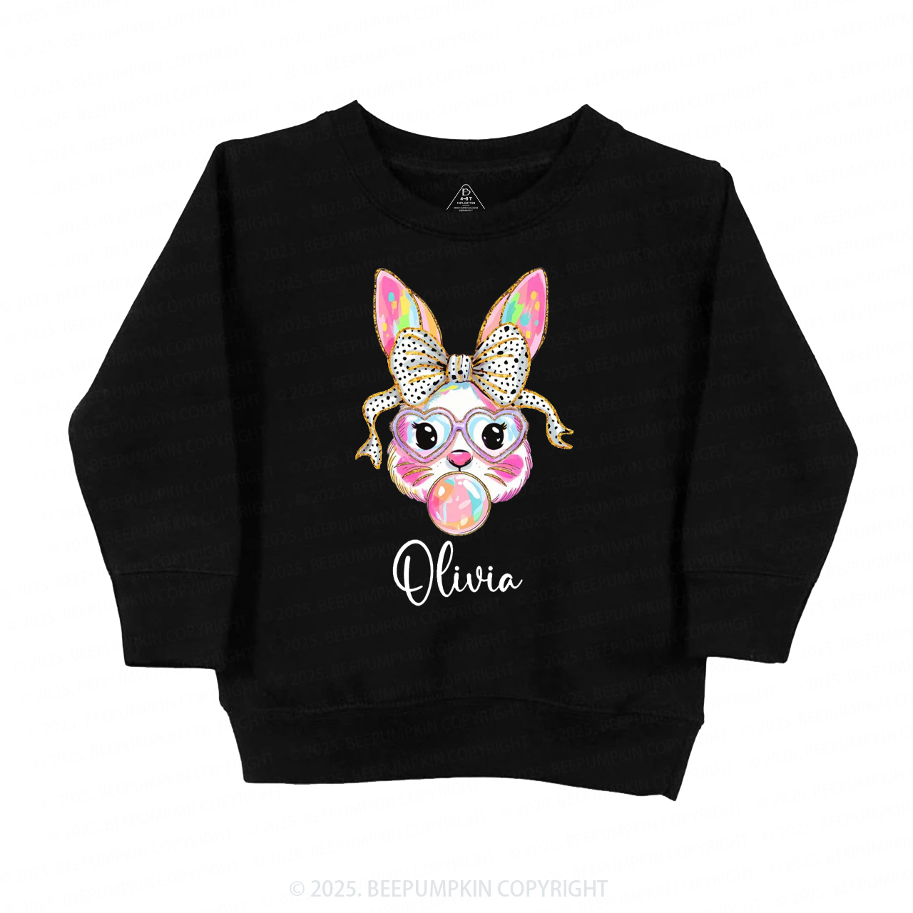 Personalized Easter Bunny Kid's Sweatshirt