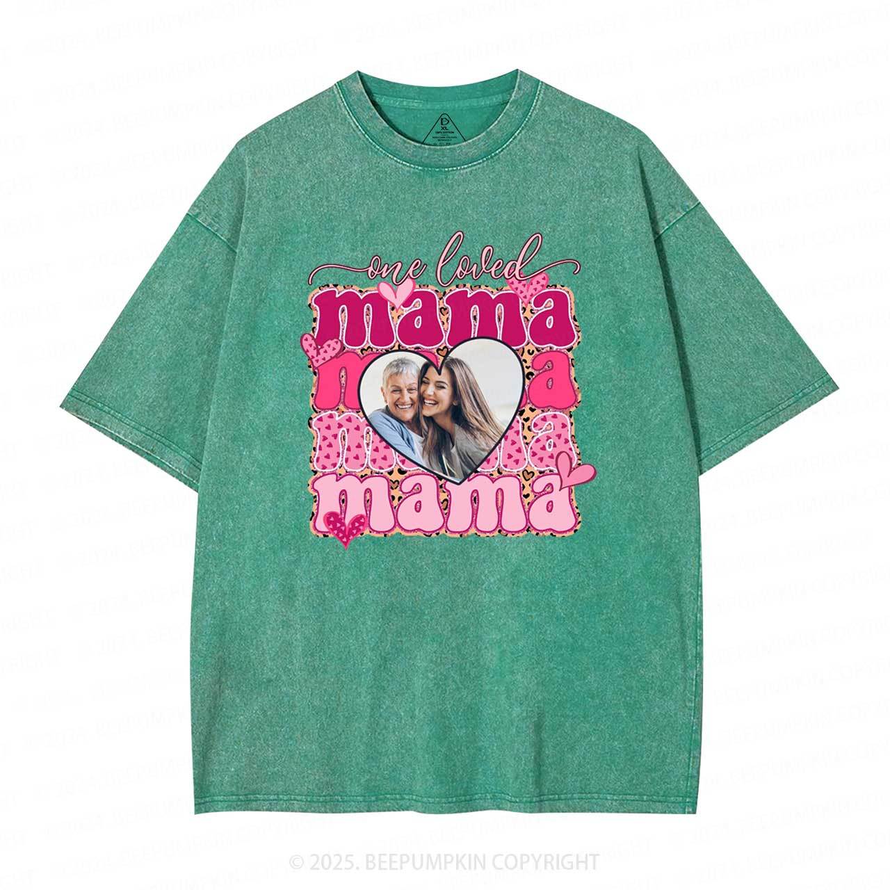 Personalized Photo Mother's Day Washed T-Shirts