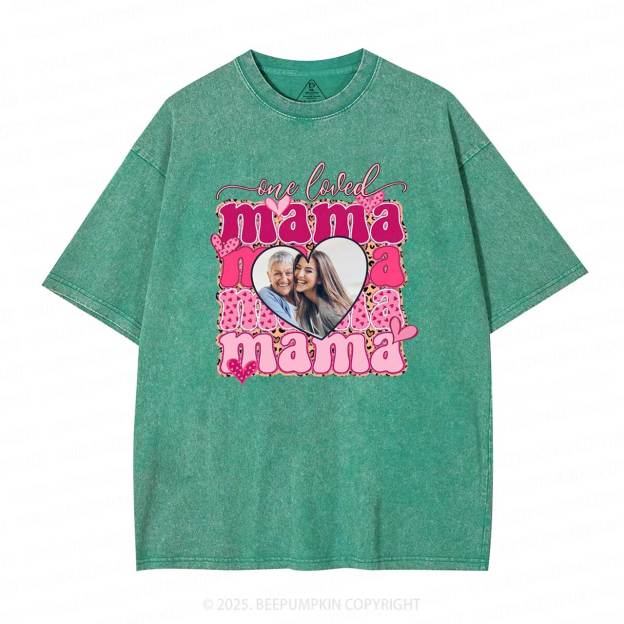 Personalized Photo Mother's Day Washed T-Shirts