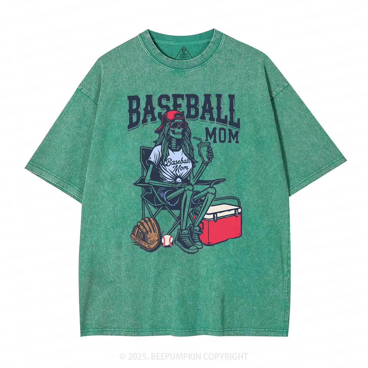Baseball Mom Washed T-Shirts