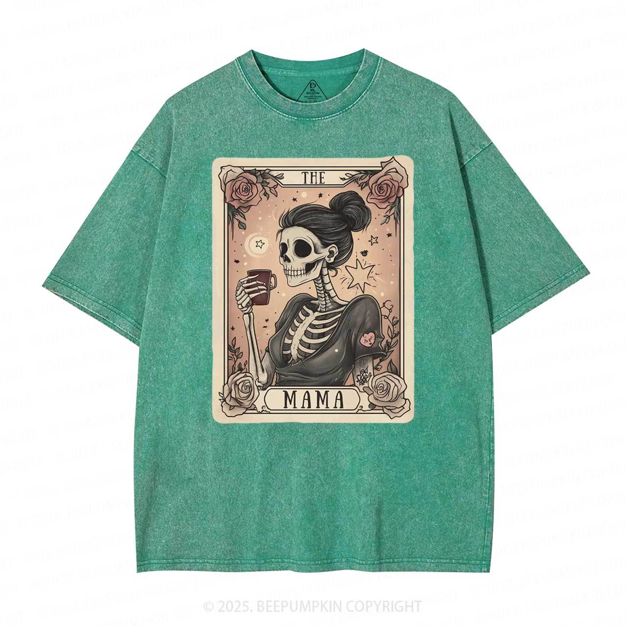 The Mom Tarot Card Washed T-Shirts