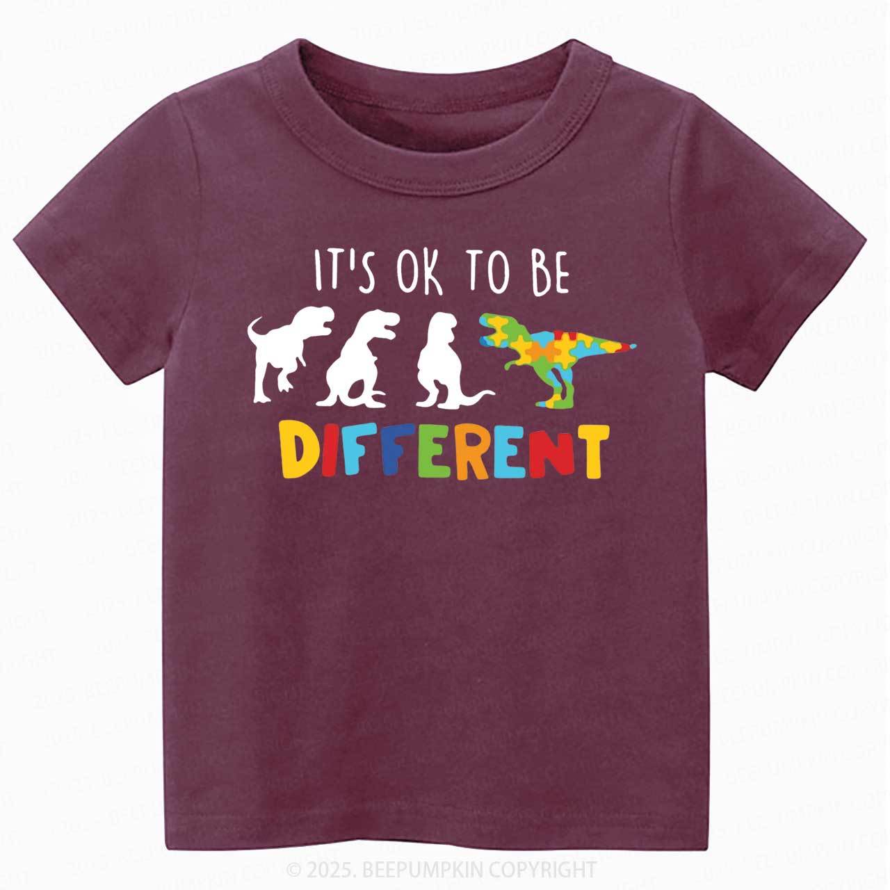 It's Ok To Be Different Toddler&Kid's Tees Beepumpkin