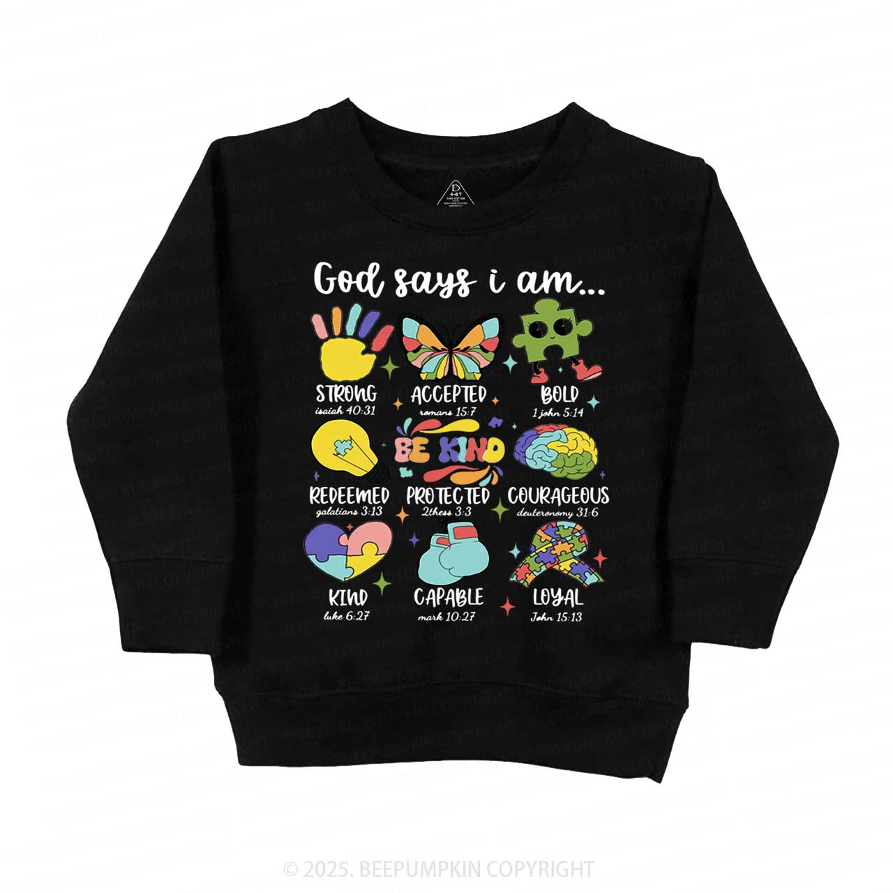 God Says I Am Kid's Sweatshirt