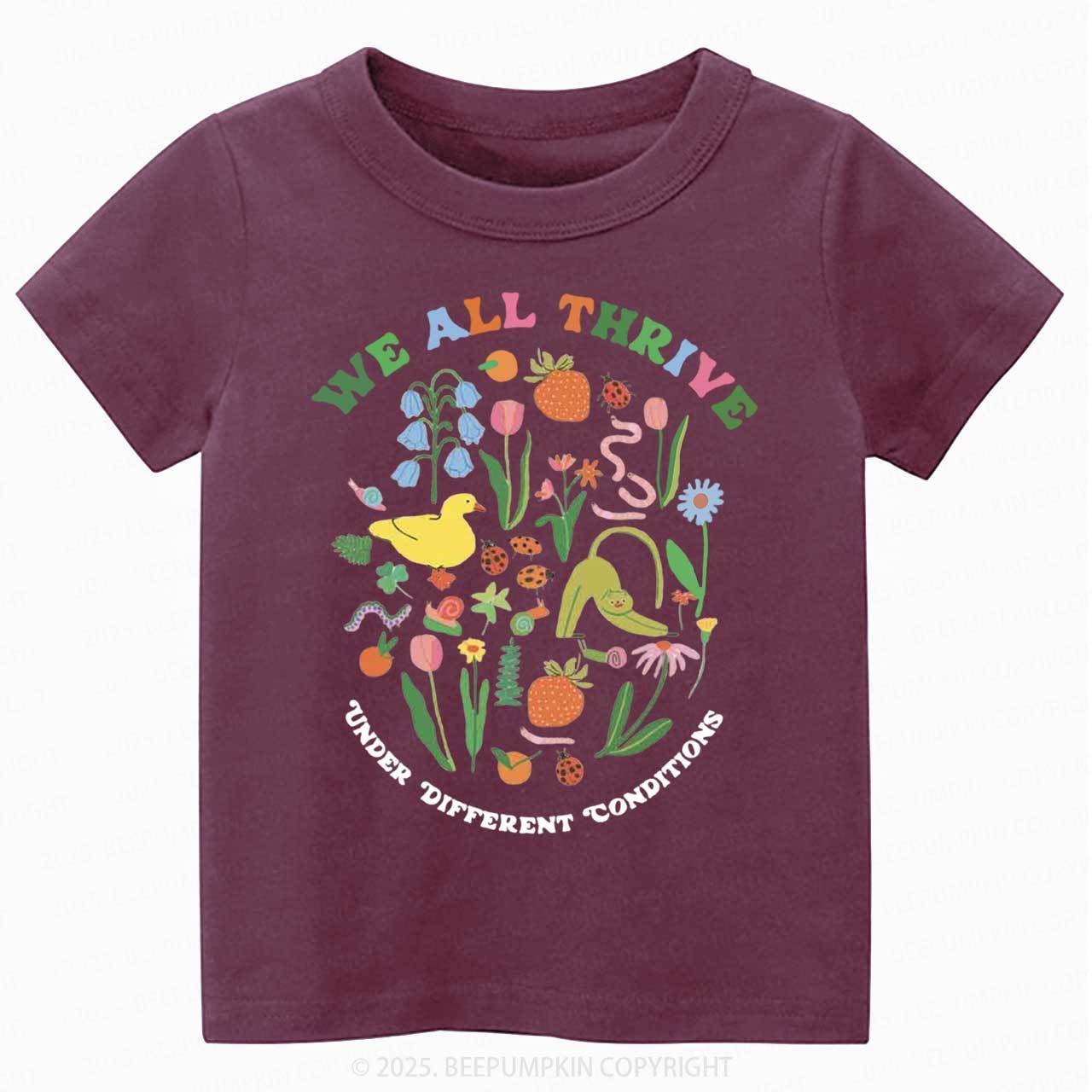 We All Thrive Toddler&Kid's Tees Beepumpkin