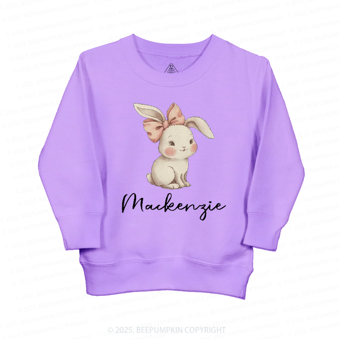 Personalized Name Easter Bunny Kid's Sweatshirt