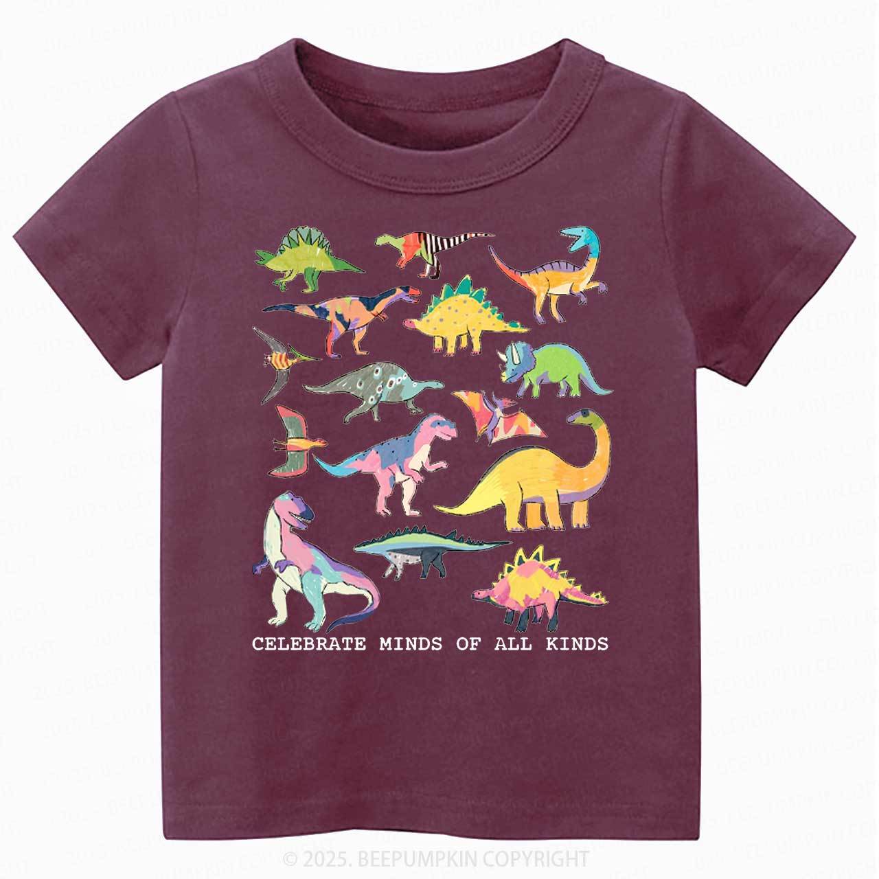 Celebrate Minds Of All Kinds Toddler&Kid's Tees Beepumpkin