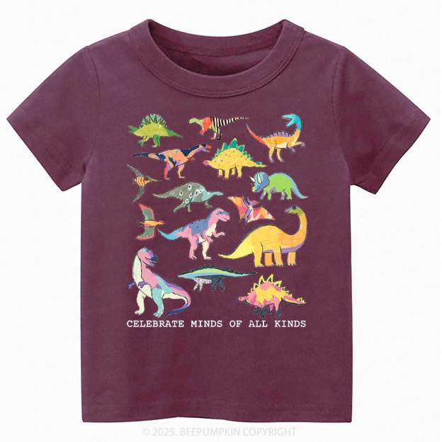 Celebrate Minds Of All Kinds Toddler&Kid's Tees Beepumpkin