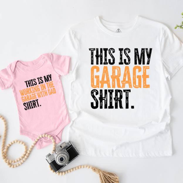 This Is My Garage Shirt For Dad And Me