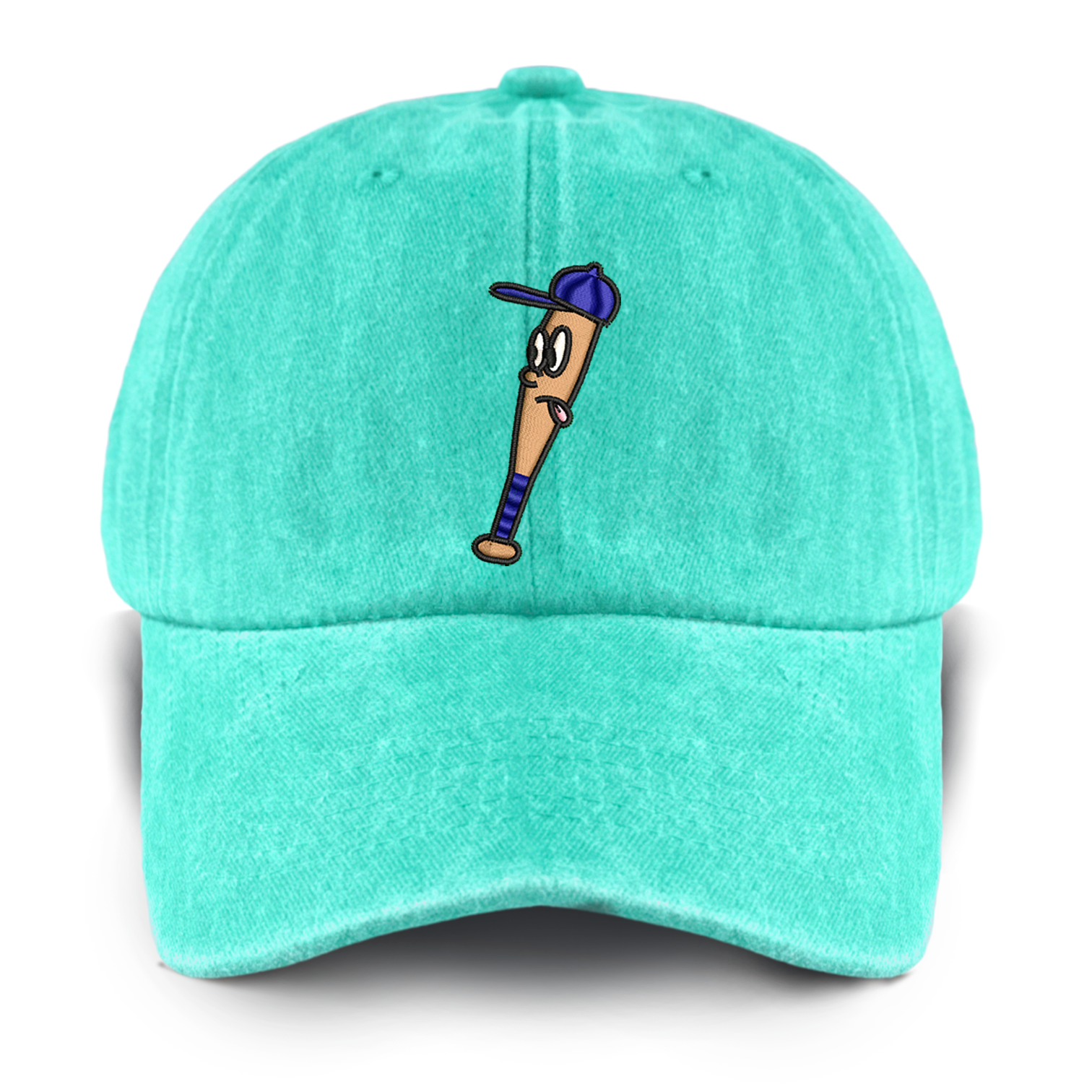 Baseball Bat Washed Baseball Cap For Kids