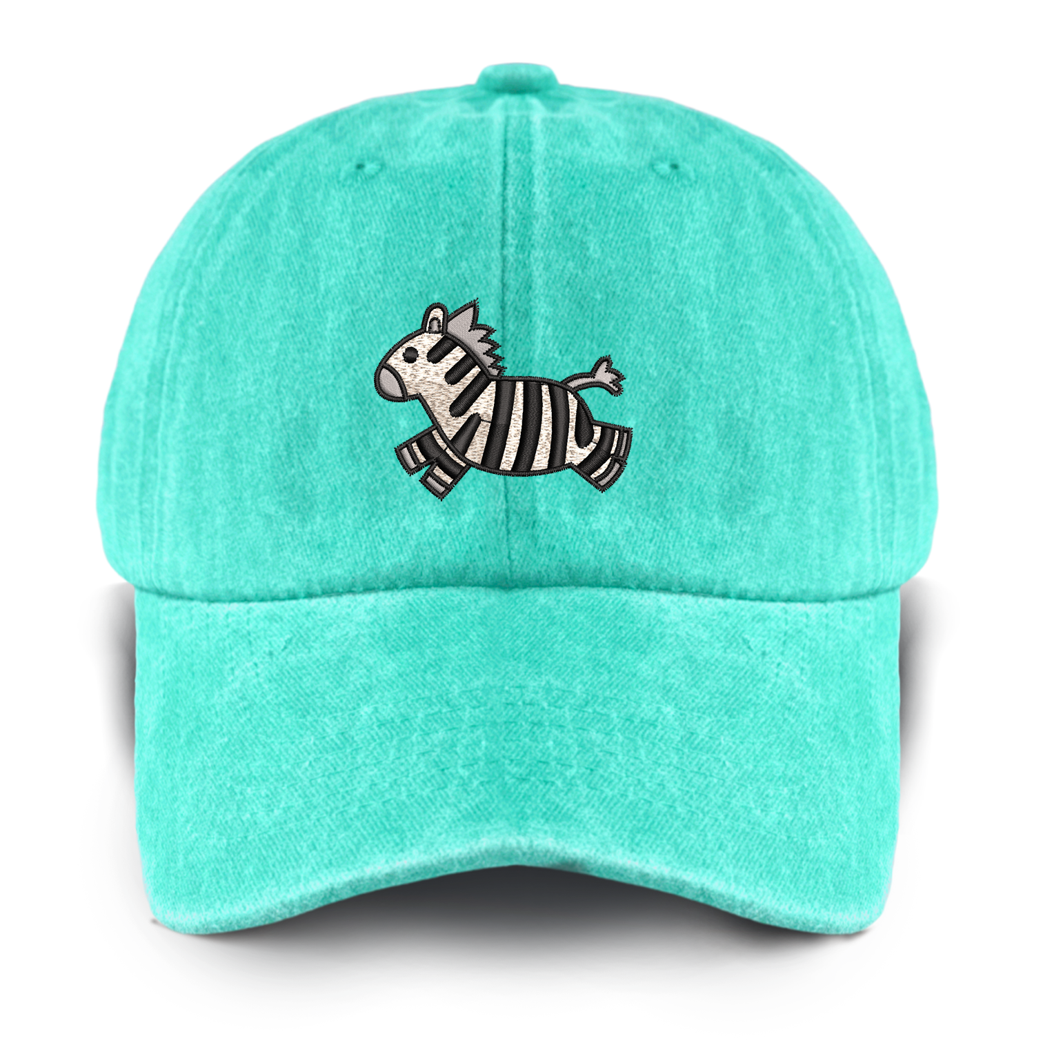 Running Zebra Washed Baseball Cap For Kids