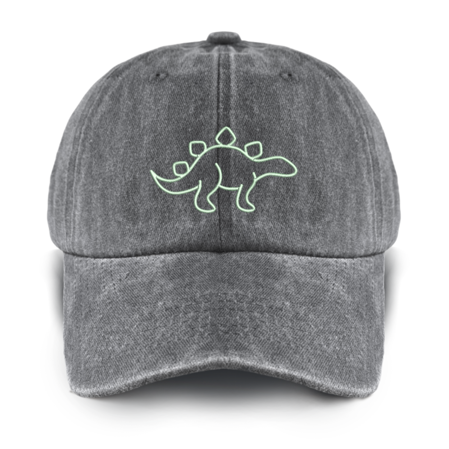 Personalized 17 Types Of Dinosaurs Washed Baseball Cap For Kids
