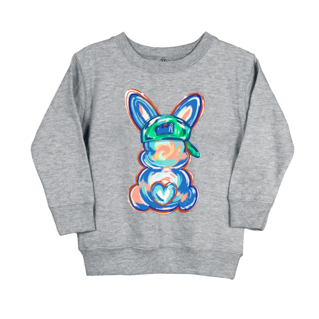 Personalized Boy Name Easter Bunny Kid's Sweatshirt