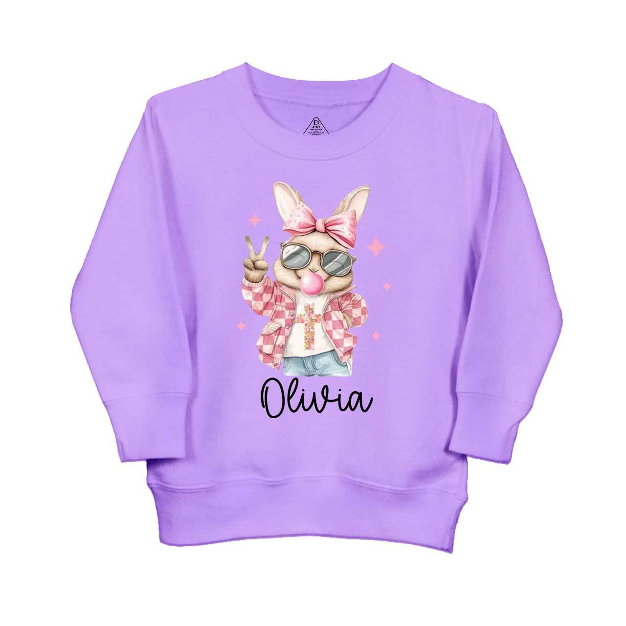Bubble Gum Bunny Kid's Sweatshirt