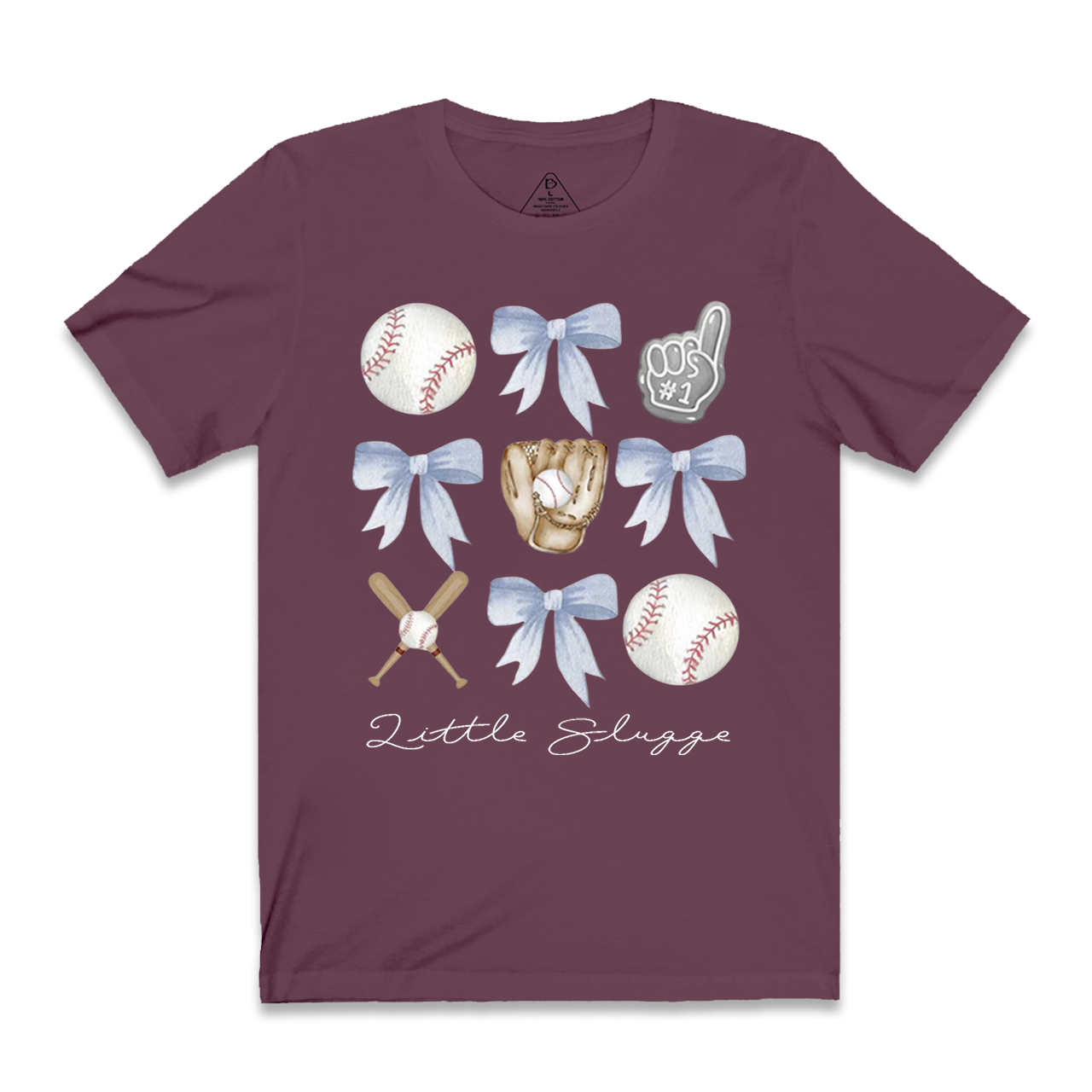 Personalized Bow Baseball Mama T-Shirts