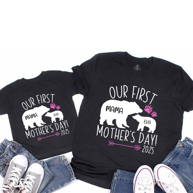 Girl Mom Baby Bear 