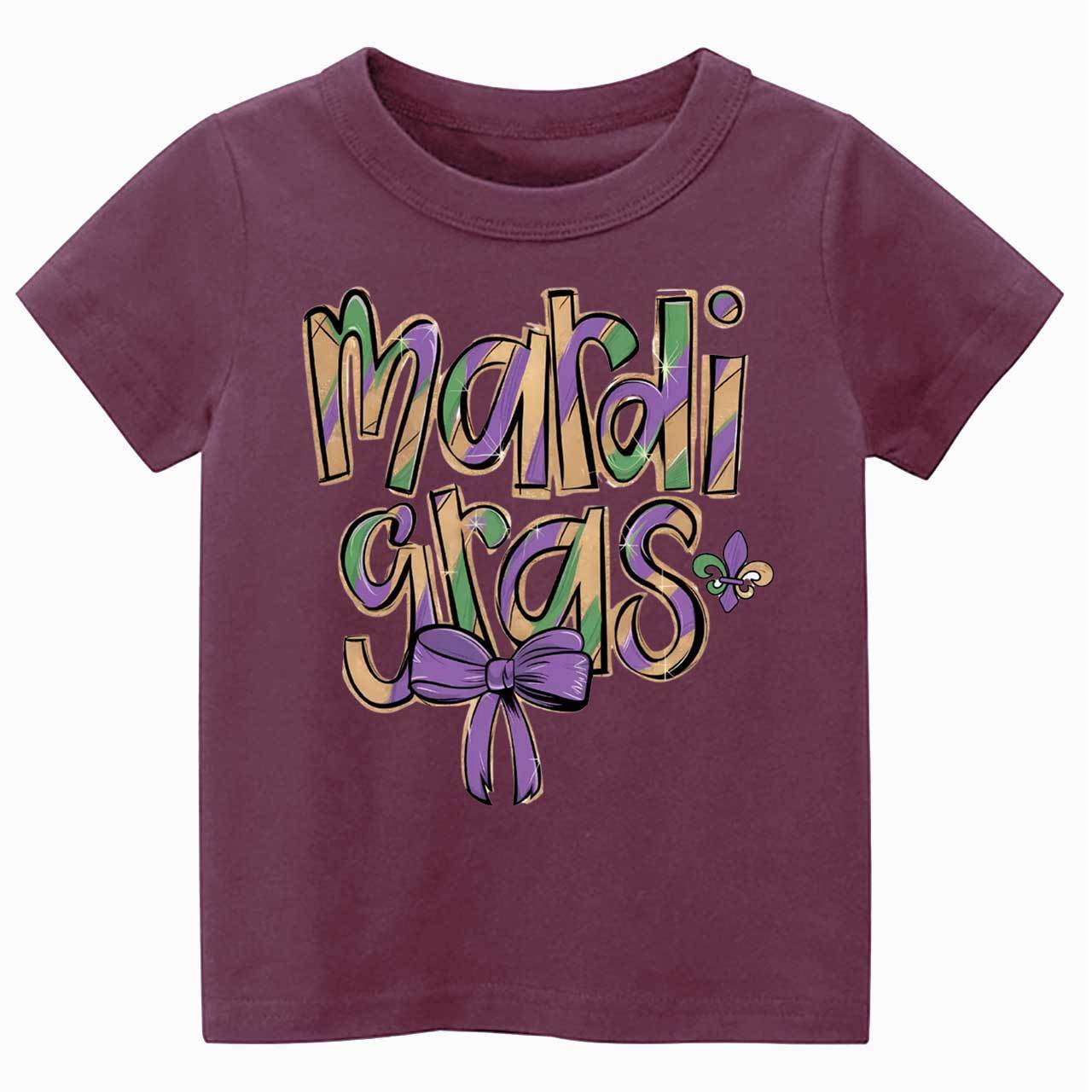 Mardi Gras Toddler&Kid's Tees Beepumpkin