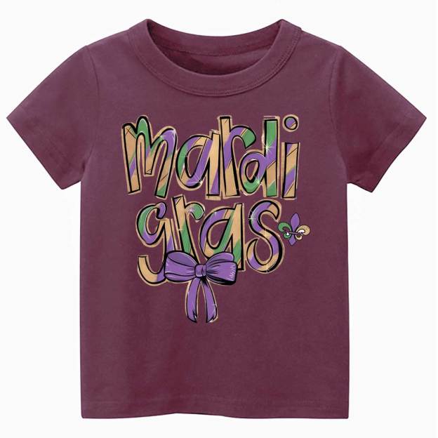 Mardi Gras Toddler&Kid's Tees Beepumpkin
