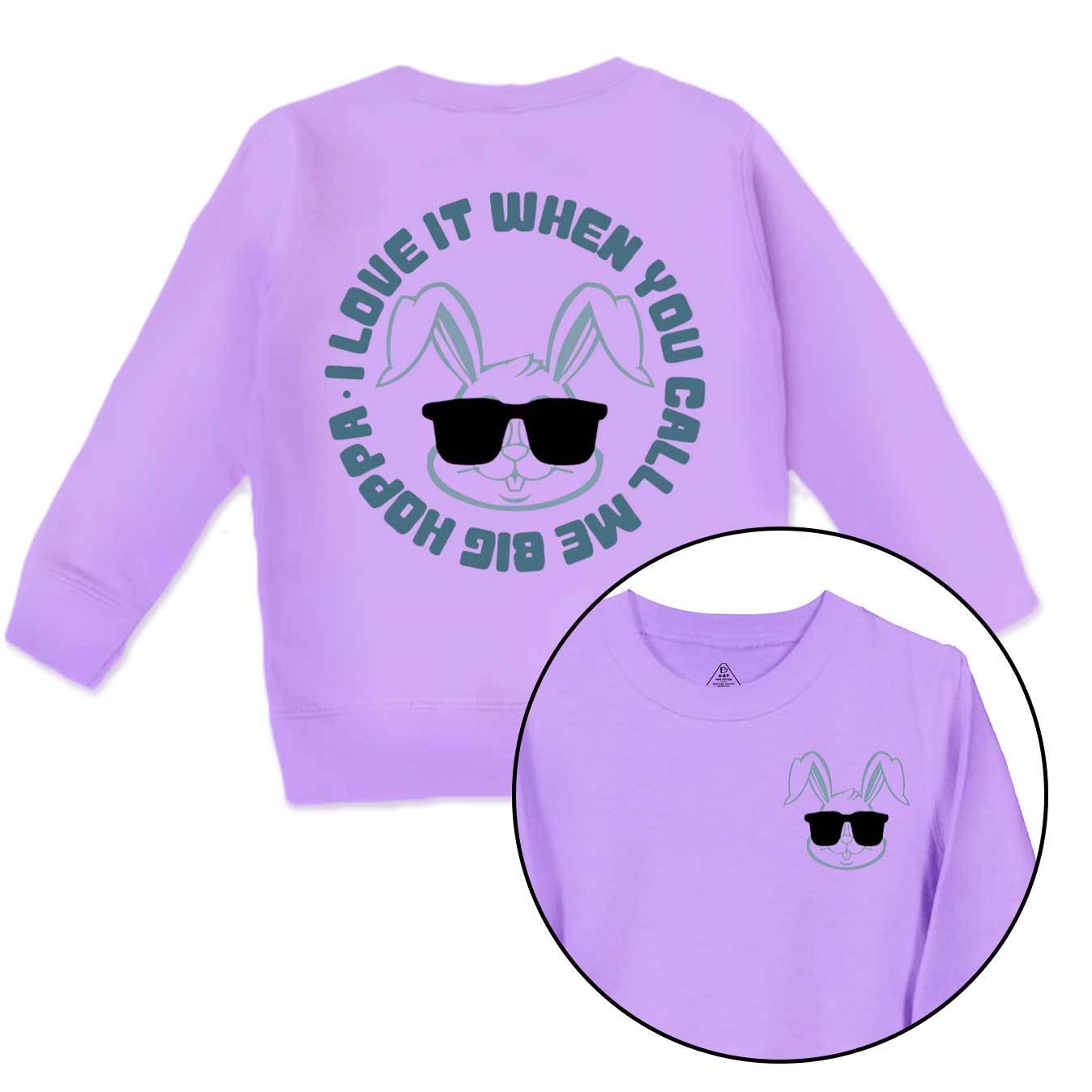 Sunglasses Bunny Easter Told Kid's Sweatshirt