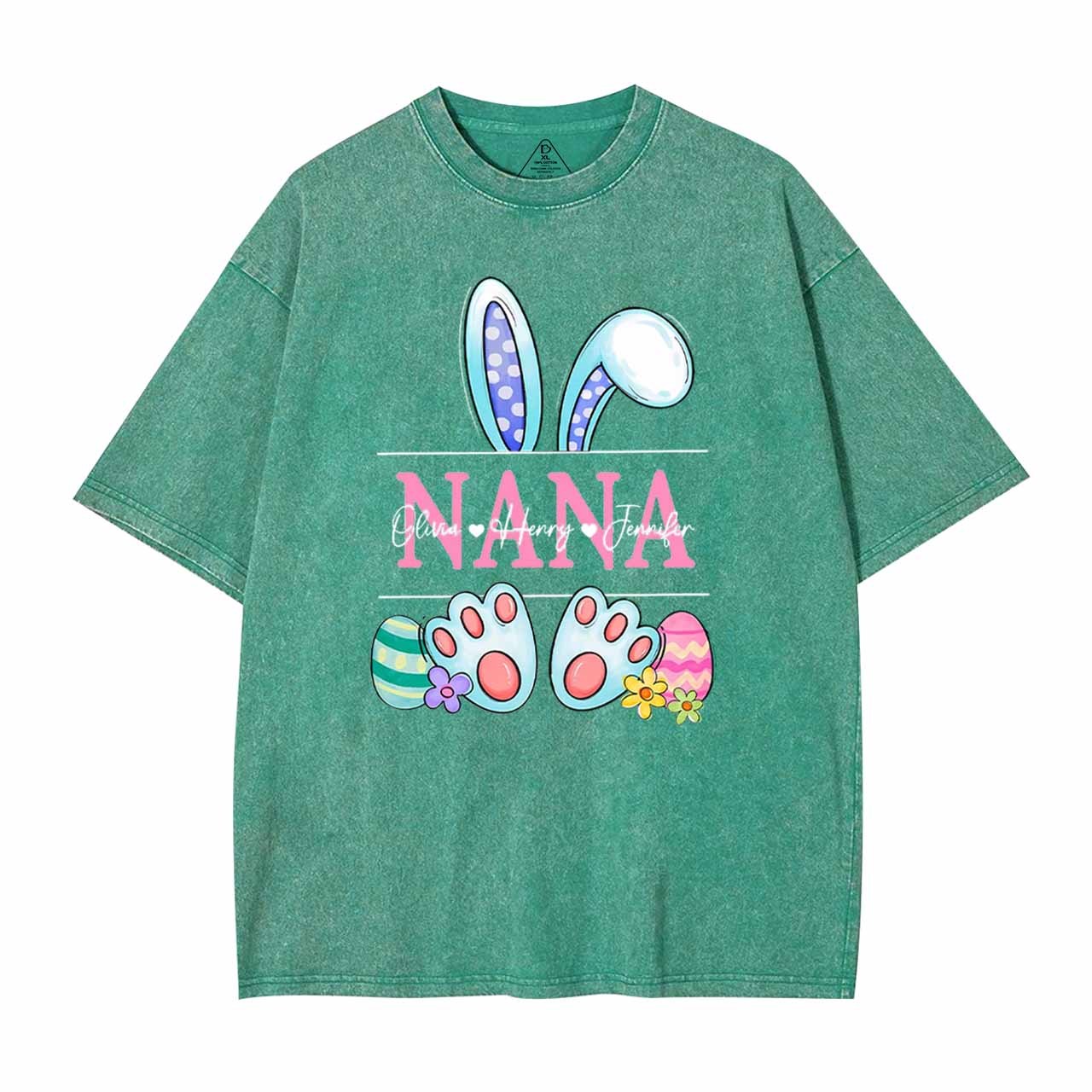 Personalized Name Nana Washed T-Shirts