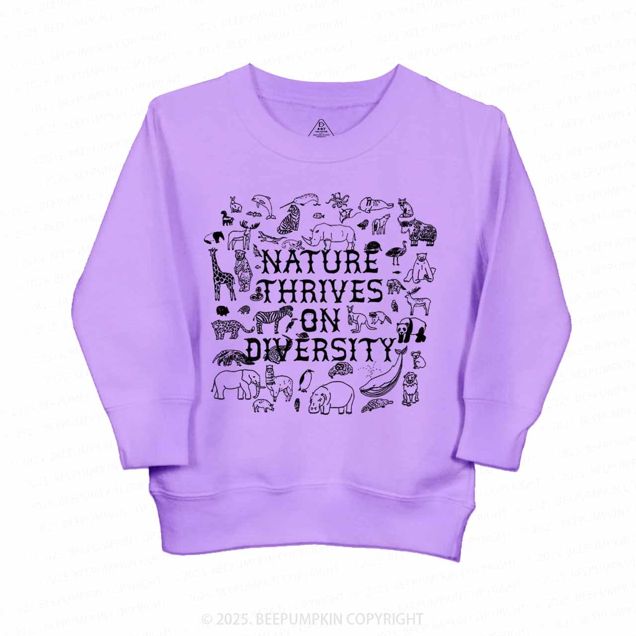 Nature Thrives On Divesity Kid's Sweatshirt