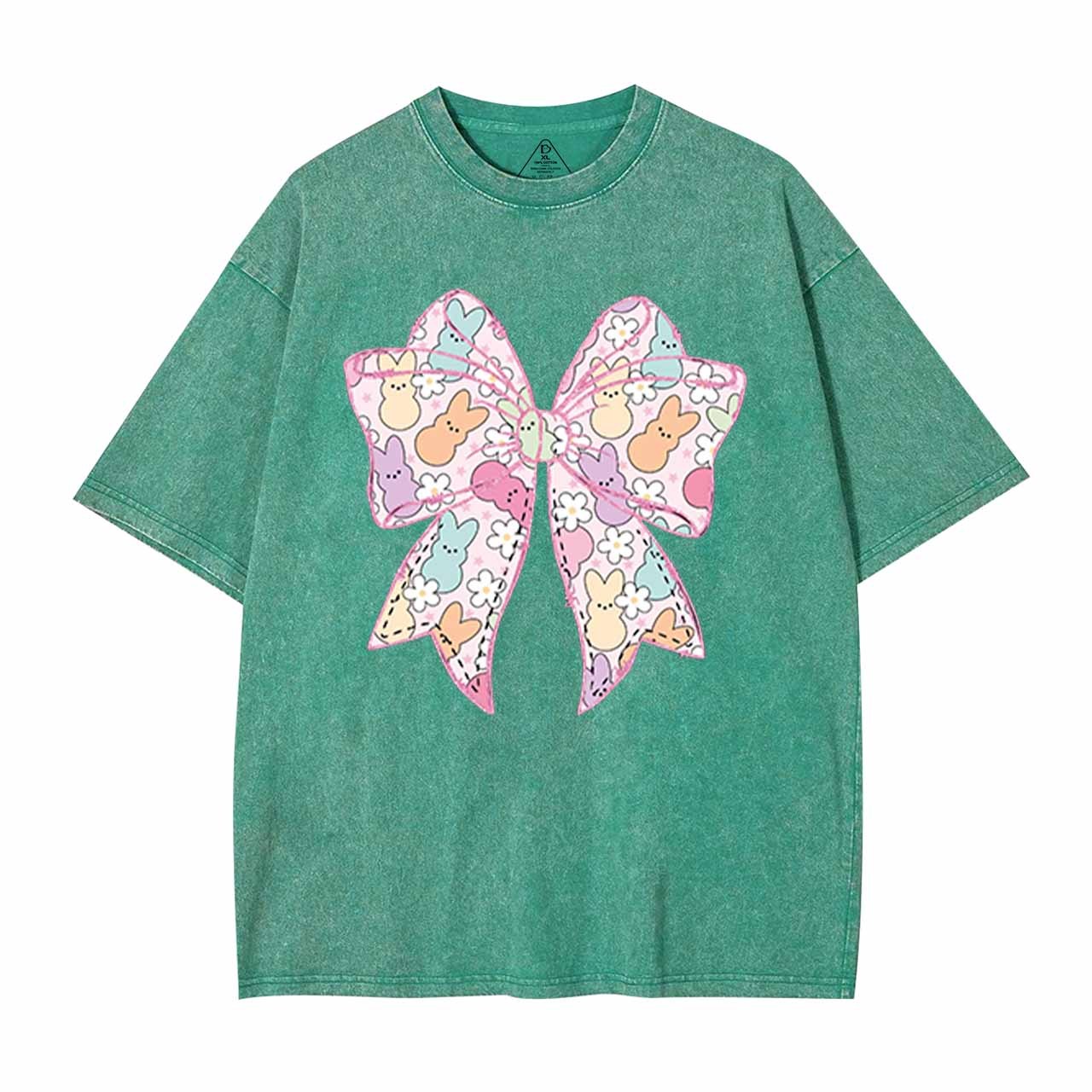 Easter Coquette Bow Mama Washed T-Shirts