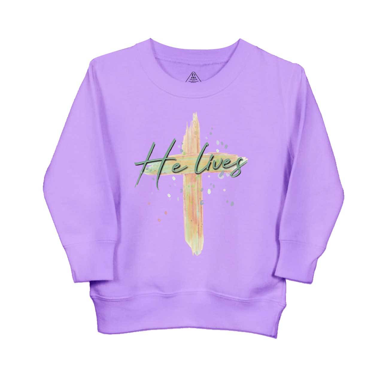 He Lives Natural Kid's Sweatshirt