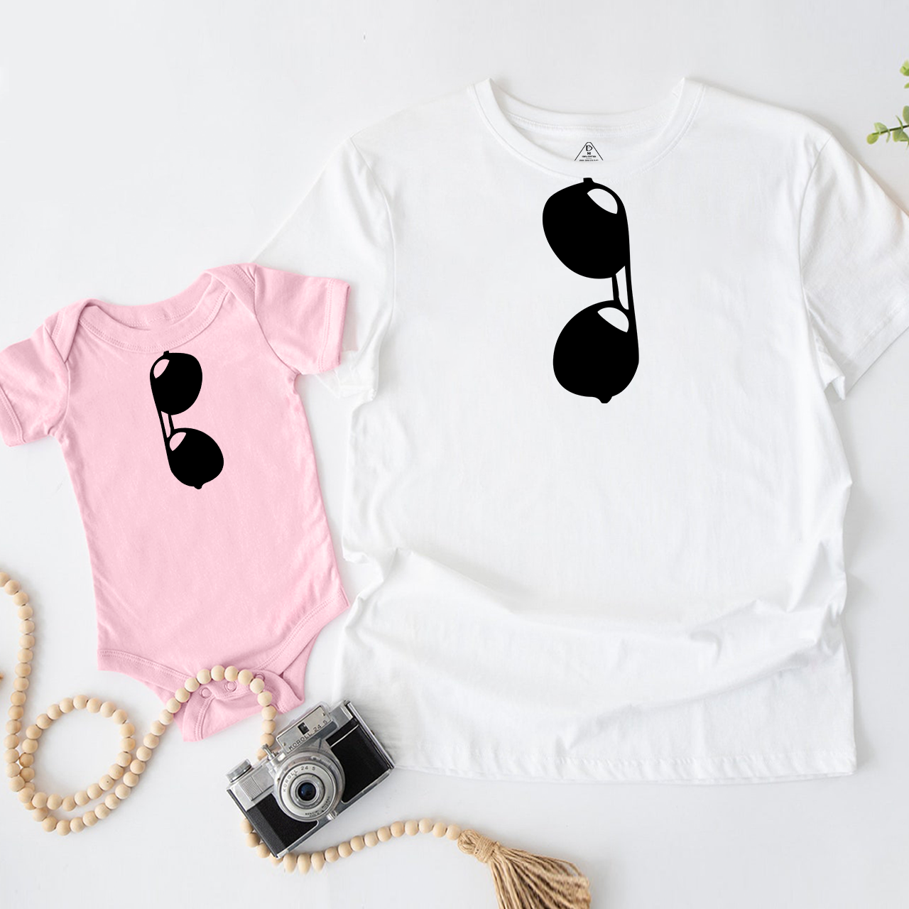 Sunglasses Pilot Dad&Me Matching Shirts 