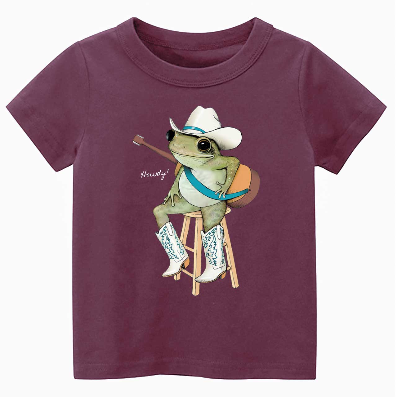 Cowboy Frog Toddler&Kid's Tees Beepumpkin