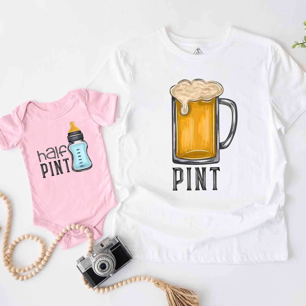 Pint & Half Pint Dad&Me Matching Shirts