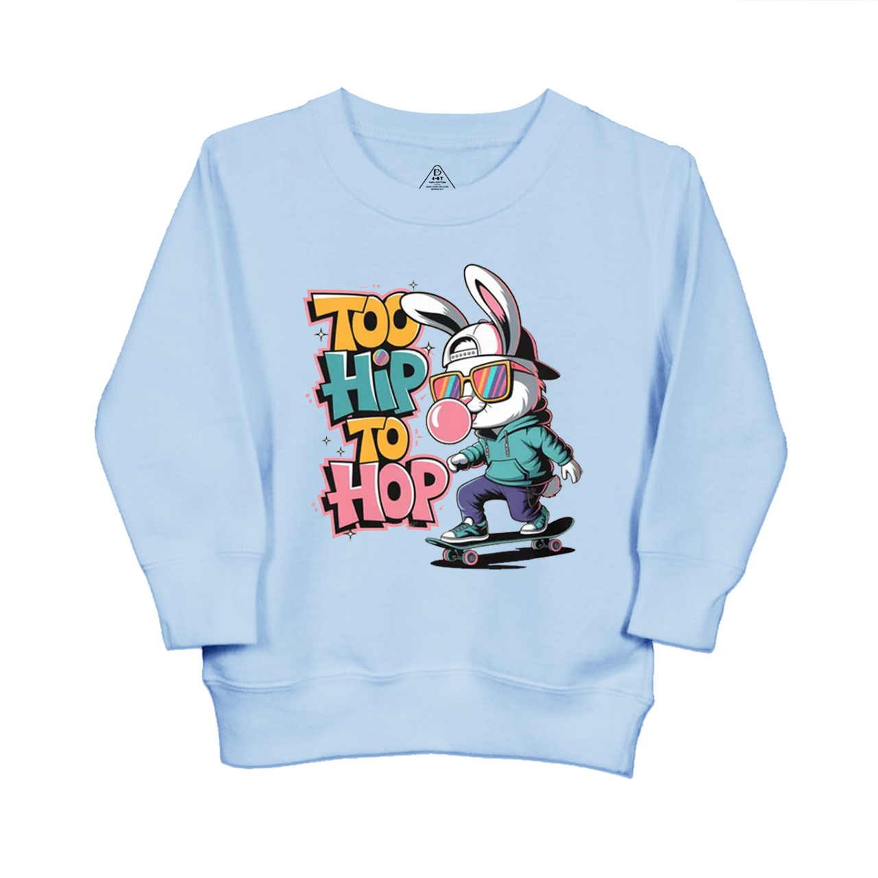 Skateboarding Bunny Kid's Sweatshirt