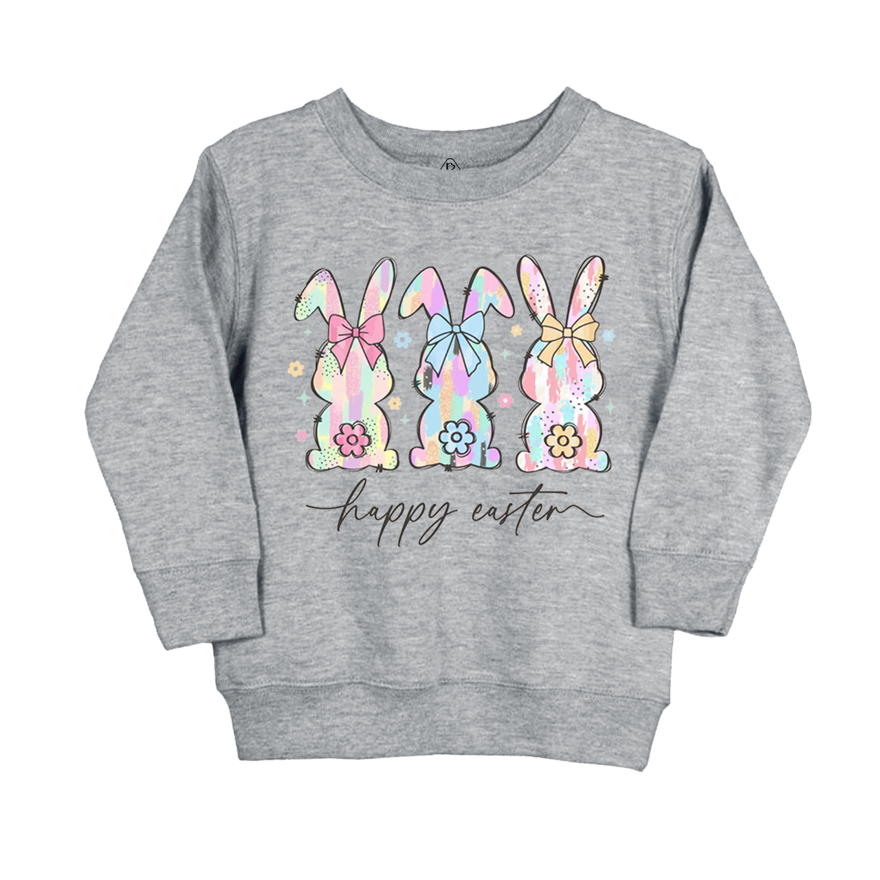 Colorful Easter Bunny Trio Kid's Sweatshirt