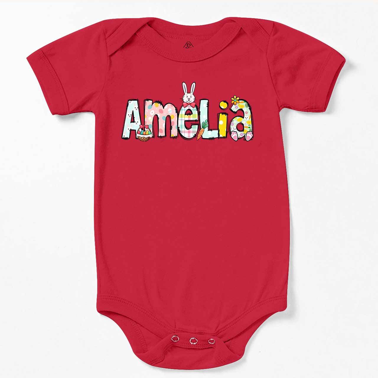 Personalized Easter Alphabet Name Bodysuit Beepumpkin