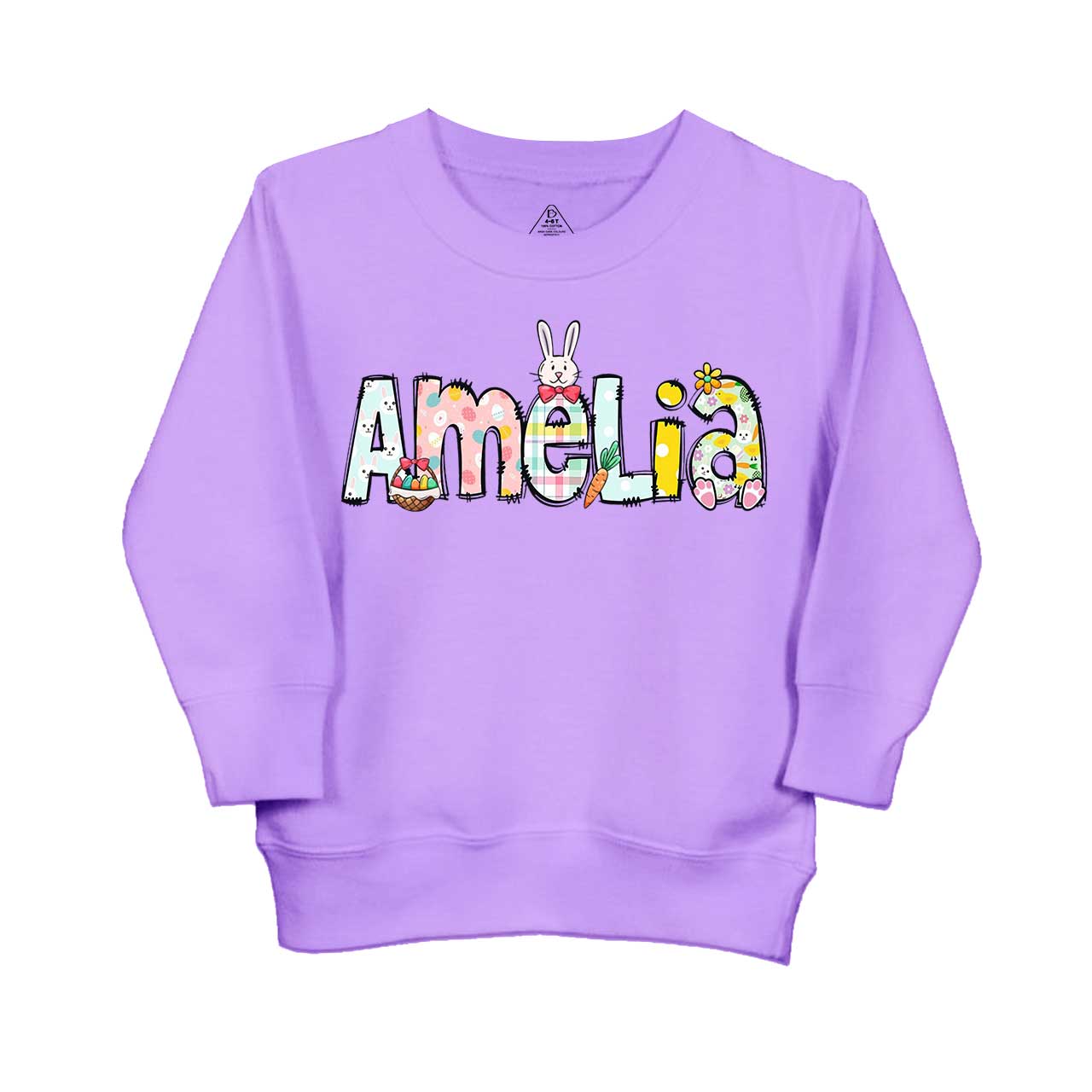 Personalized Easter Alphabet Name Kid's Sweatshirt