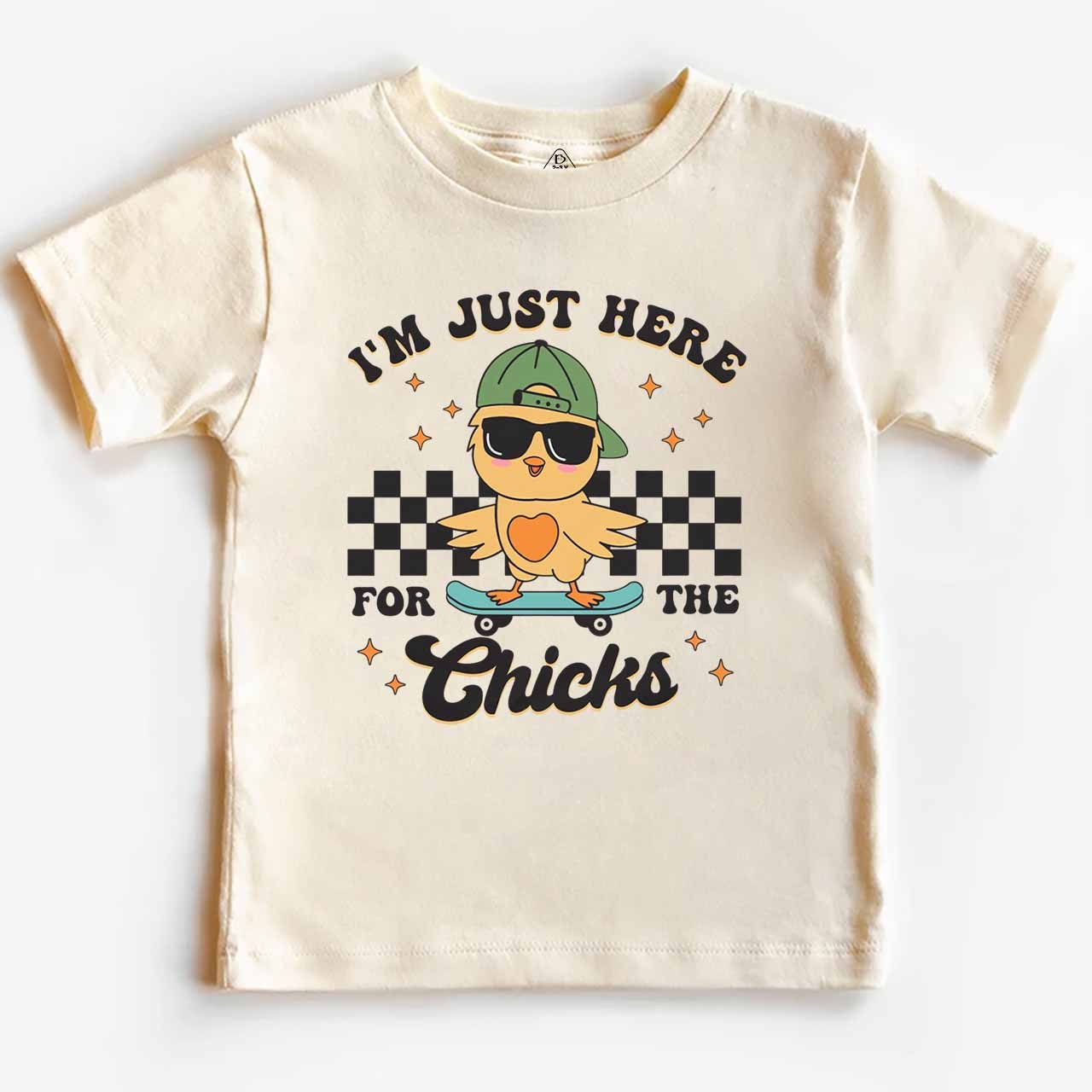 I’m Just Here for the Chicks Toddler&Kid's Tees Beepumpkin