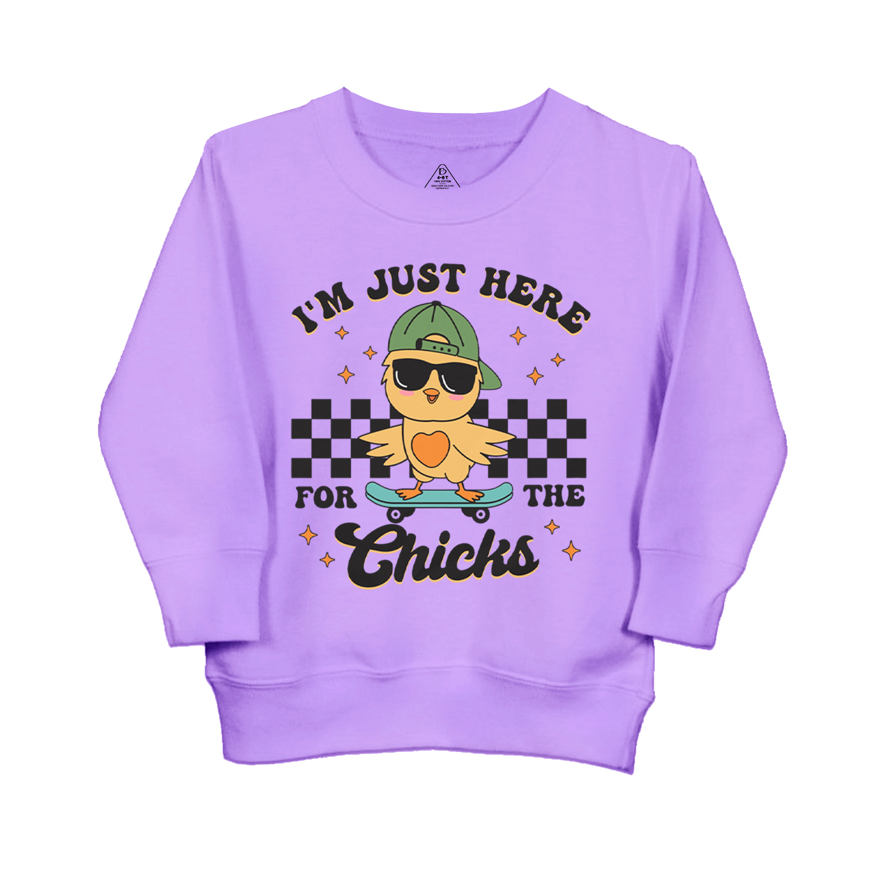 I’m Just Here For The Chicks Kid's Sweatshirt
