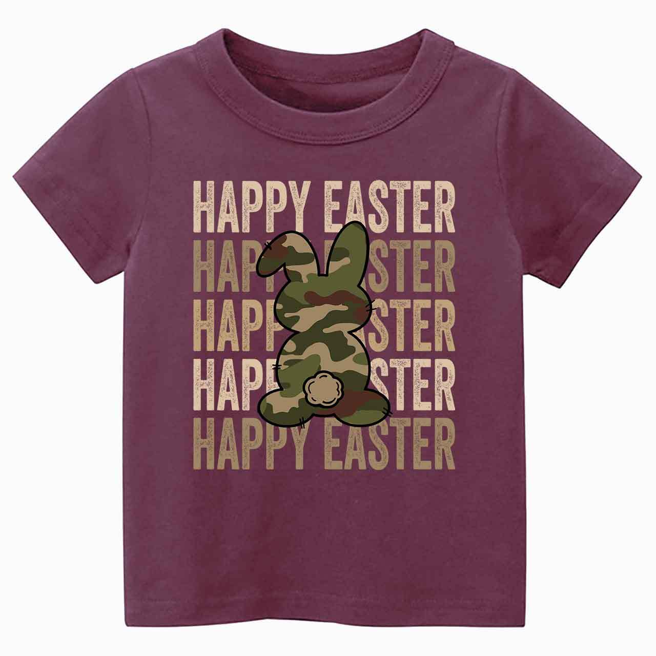 Easter Camouflage Happy Bunny Toddler&Kid's Tees Beepumpkin