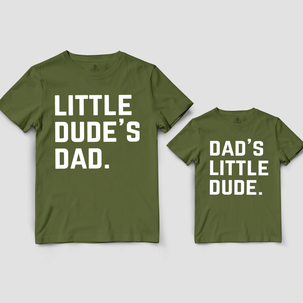 Little Dude's Dad Dad&Me Matching Shirts