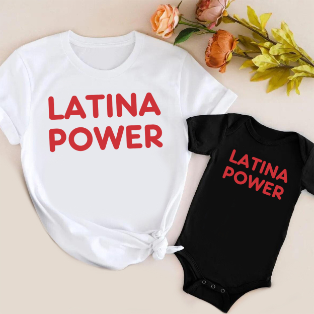 Latina Power Mom&Me Matching Tees