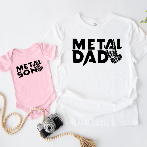 Heavy Metal  Dad&Me Matching Shirt