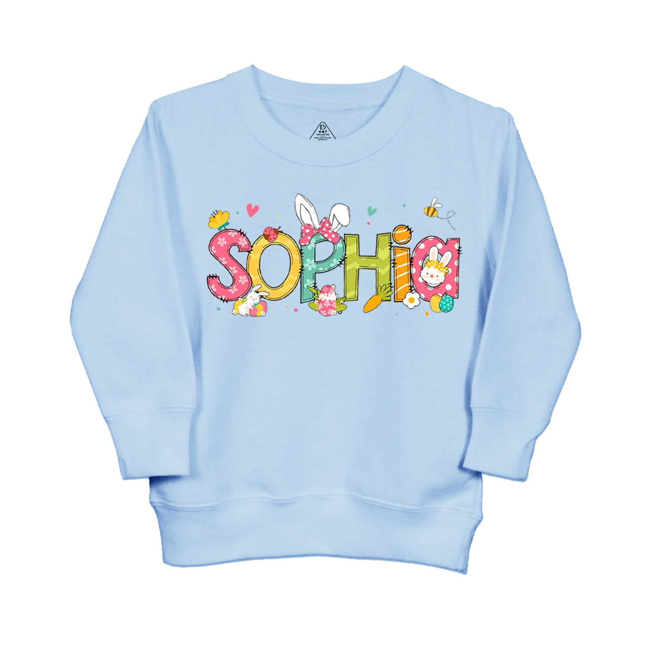 Personalized Name Kids Easter Sweatshirt