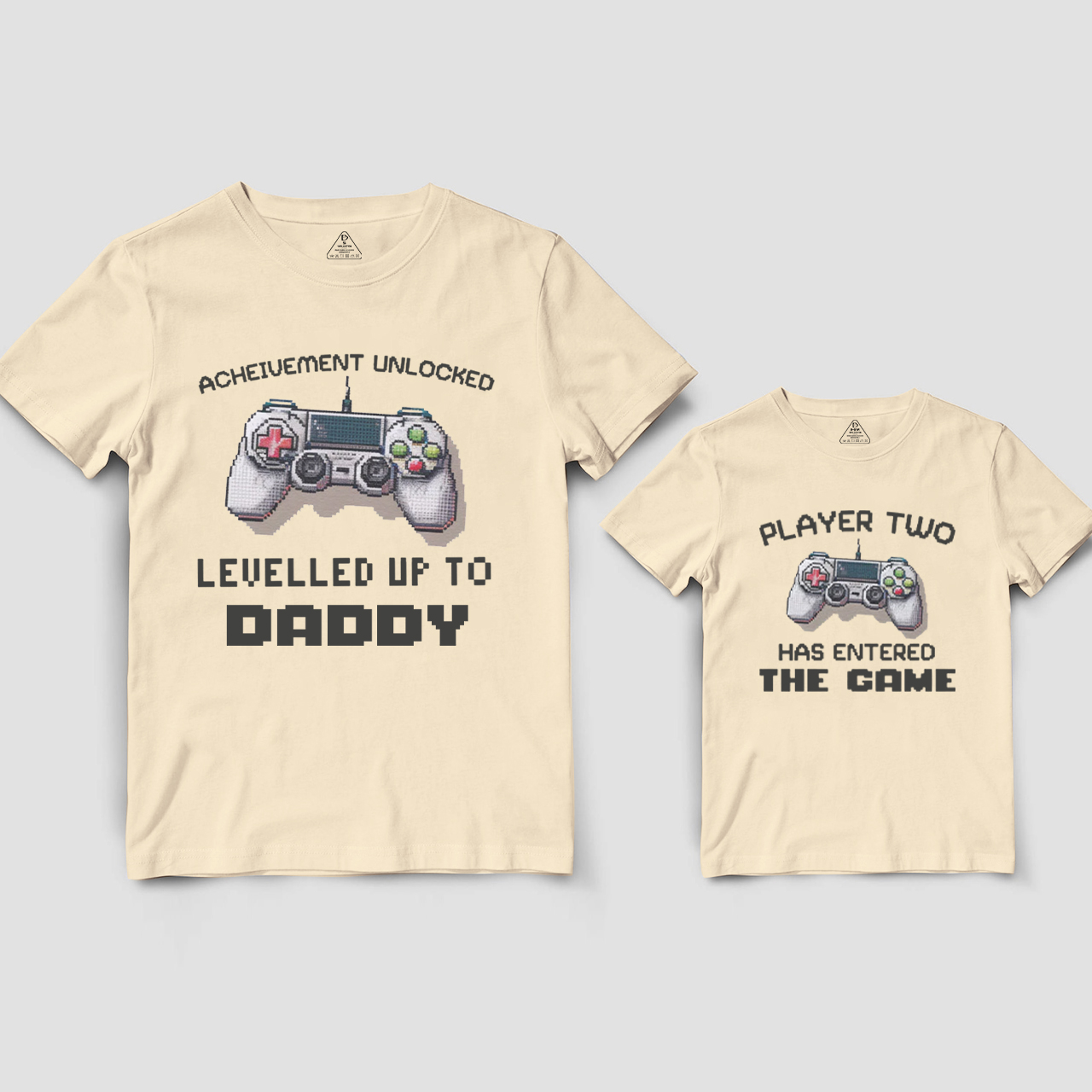 Levelled Up To Daddy And Entered The Game Dad&Me Matching Shirts