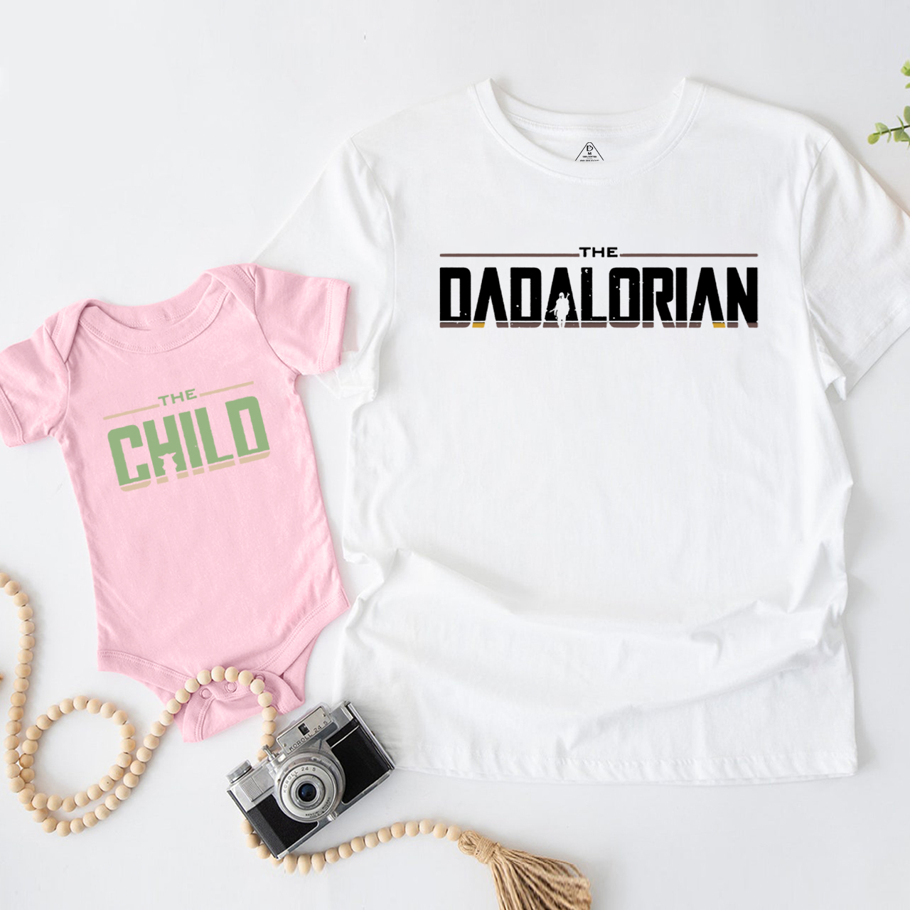 The Dadalorian Dad&Me Matching Shirts