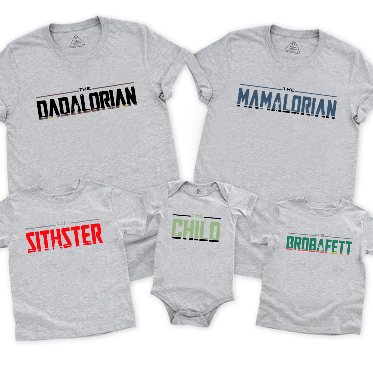 Personalized The Dadalorian - The Mamalorian Family Matching Tees Beepumpkin