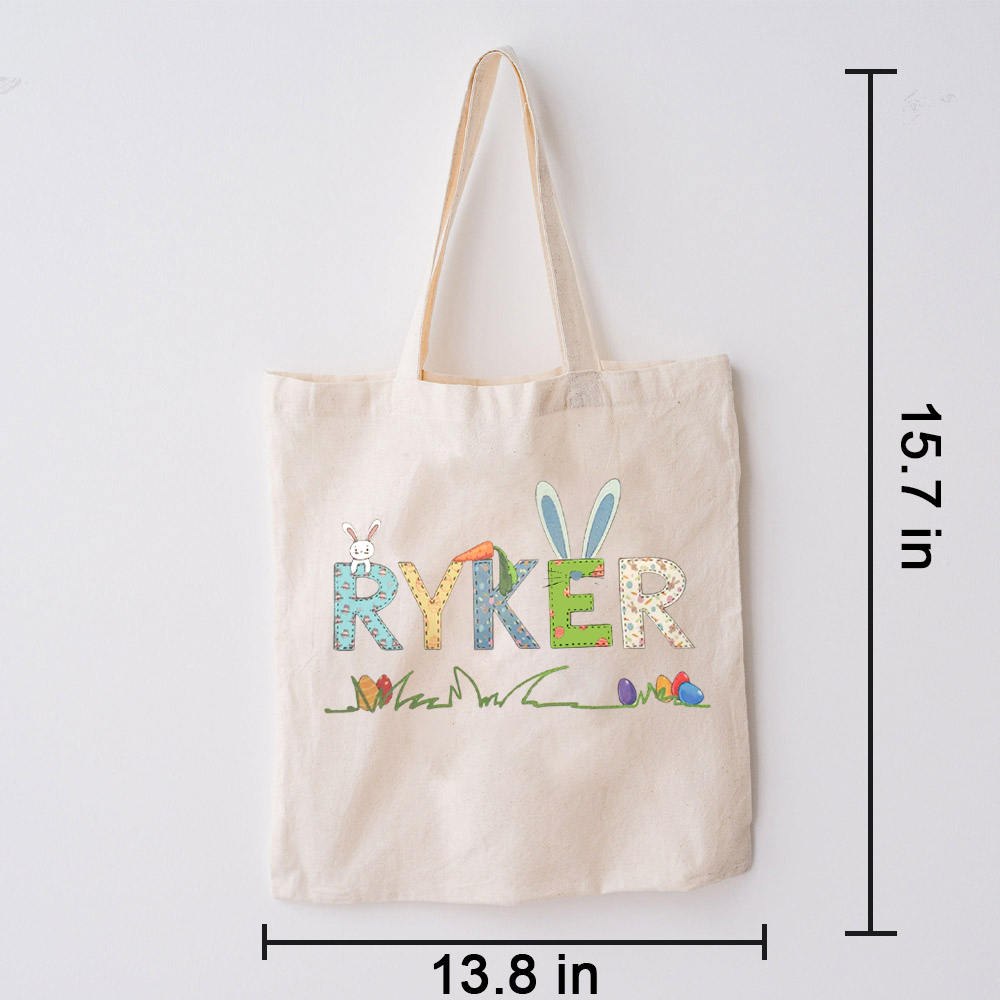 Personalized Name Easter Tote Bag
