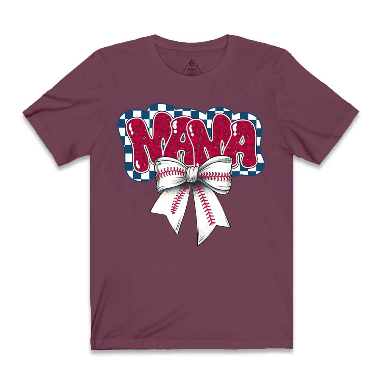 Baseball Bubble Leopard Mama T-Shirts