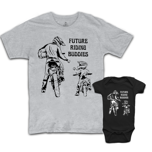 Daddy's Future Riding Buddies Dad and me Matching Shirts 
