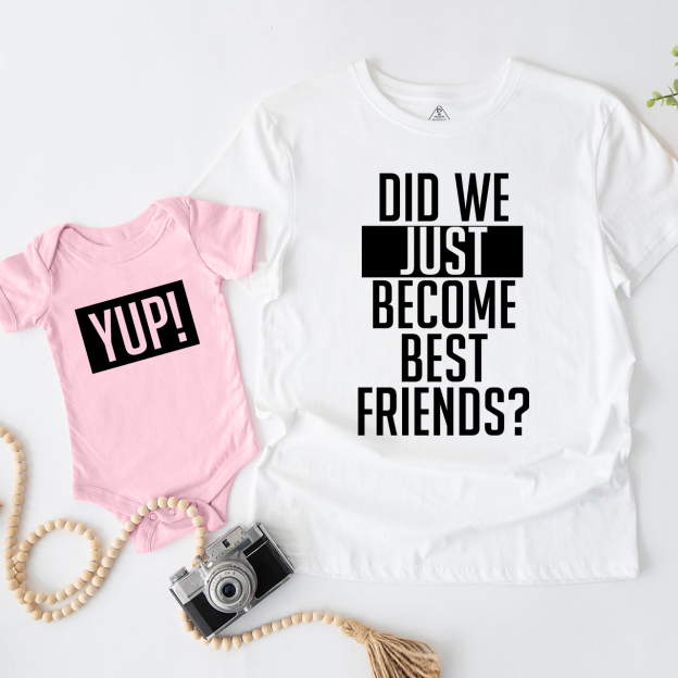 Did We Just Become Best Friends？YUP! Matching Shirts For Dad And Me