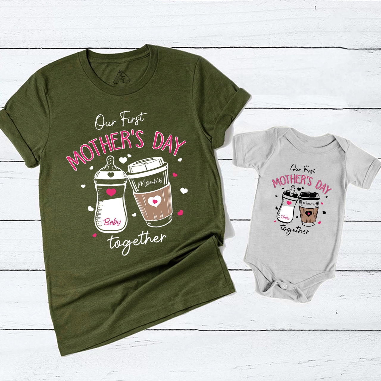 2025 Our First Mothers Day Mom&Me Matching Tees