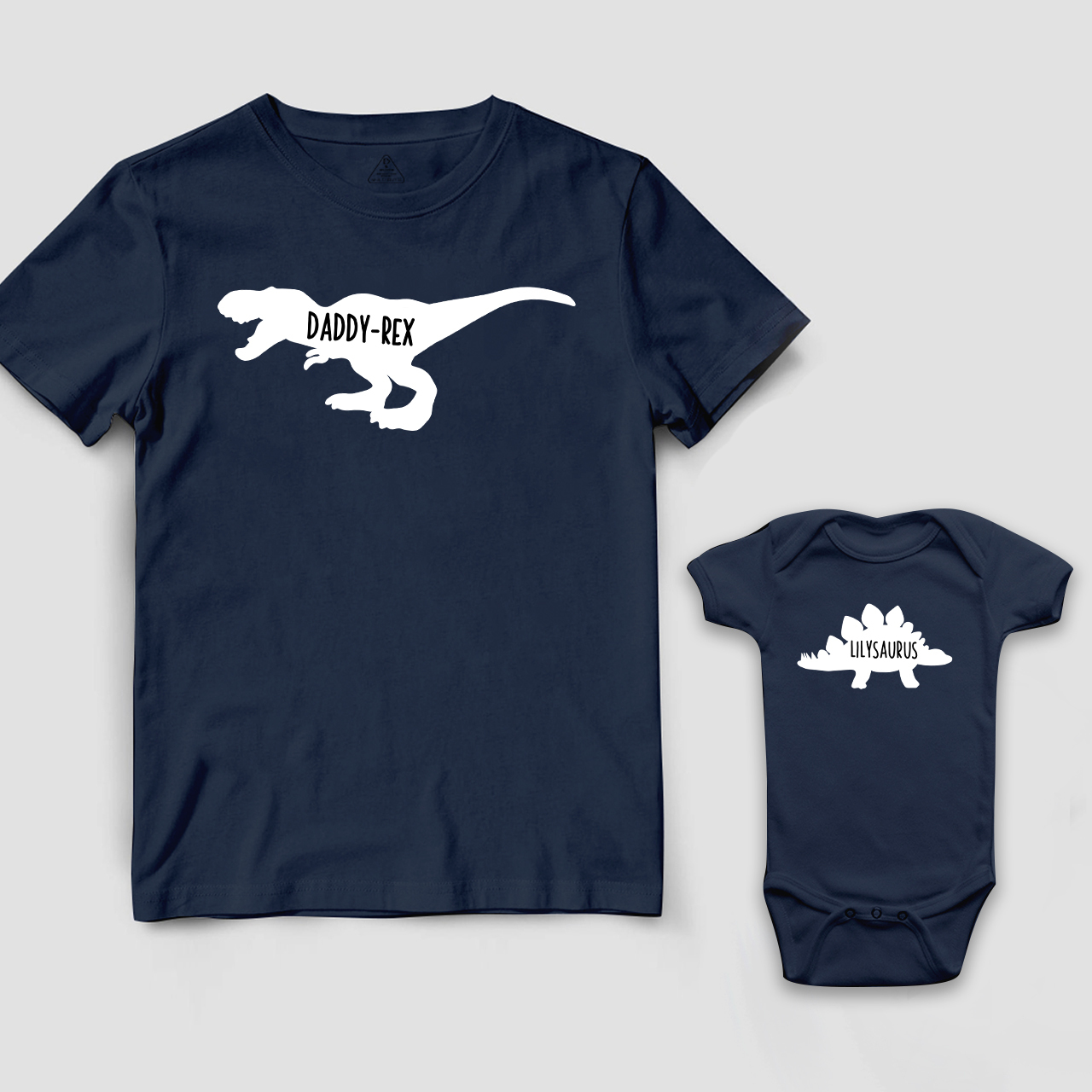 Matching First Dad and me Bodysuit & Shirts (Rex)