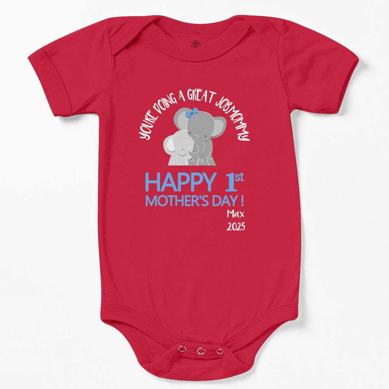 Happy 1st Mother's Day Bodysuit For Baby 